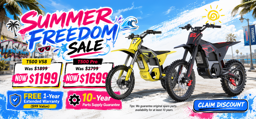 Tasaca® Official | Heavy-Duty Off-Road Electric Dirt Bikes